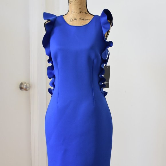 NEW! Nero By Jatin Varma Ruffle Detail Dress. - Picture 2 of 12